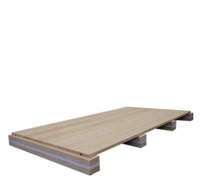 pallet in legno ammortizzanti per l'industria